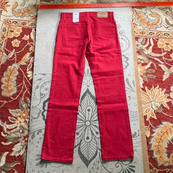 Signature by Levi Strauss Skinny Fit kids jeans pants Red NWT NEW 12 Regular - Picture 2 of 9